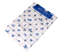 Lens Cloth, Delft Blue Tiles