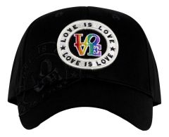 Cap All Pride Love is Love - Zwart