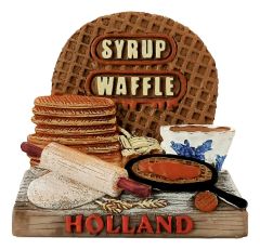 Polystone 3D Syrupwaffle Magnet