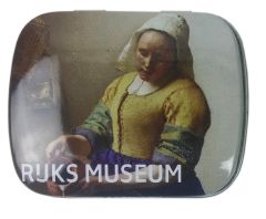 Mints in tin, The Milkmaid, Vermeer