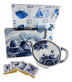 Mini Cadeau : Theezakjeshouder met Chocolade