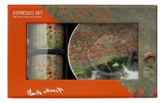 Espresso set, Monet, Veld met Klaprozen