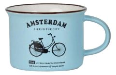 Mok Memoriez - Hollandse Fiets  -  Matte Blauw - Klein