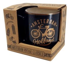 Mok Vintage Amsterdam "Grachten" Goud