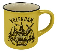 Mok "Volendam" - Geel - Groot