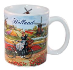 Mug Holland on a bike in giftbox