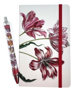 Notebook with Pen - Tulips (Maria Sibylla Merian)