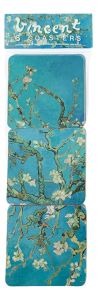 Coasters Van Gogh Almond Blossem, set of 6