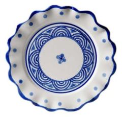 Majolica Wave Breakfast Plate - 21.5 cm