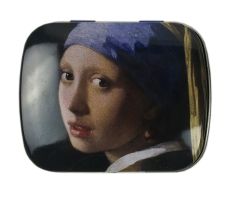 Mints in tin, Girl with Pearl, Vermeer