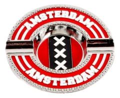 Asbak "Amsterdam Wapen, Zilverkleurig"