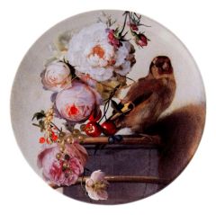 Wall plate "The Goldfinch, Pastel", 26 cm