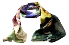 Scarf "Flowers in vase with Butterflies", Henstenburgh