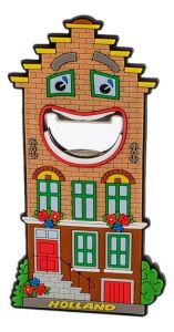 Bottle opener/fridgemagnet "Canalhouse, Holland"
