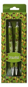 Set van 2 pennen - Groene Tulpen 