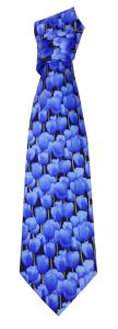 Neck tie tulipfield, blue