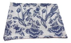 Delft Blue Tea Towel - Tulip Motif