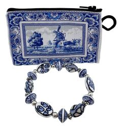 Armband met Tulpen en Delfts Blauw Tasje