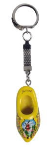 Keyhanger 1 wooden clog, yellow