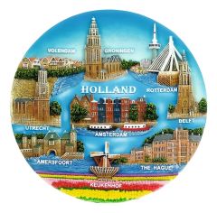 Dutch Cities Wall Plate, 20 cm