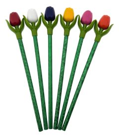 Gekleurde Tulp Potloden - Set van 6