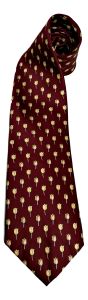 Tie "Red with Yellow Tulips"