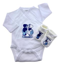 Baby romper cadeauset, kussend paar