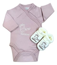 Baby Romperset Kiekeboe – Oudroze (0-3 maanden)