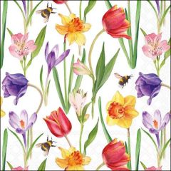 Pakje Servetten "Lentebloemen" (20 stuks)