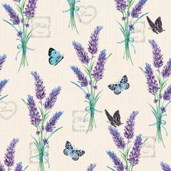Pakje Servetten "Lavender With Love" (20 stuks)
