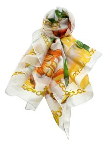 Shawl Tulip Chain, white