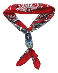 Farmers Scarf with Blue clog scarf holder