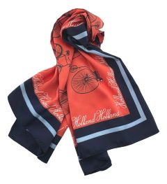 Holland Bicycle Scarf Orange / Navy