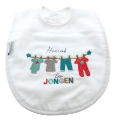 Slabbetje "Hoera een jongen"