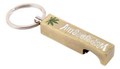 Keychain / Bottle Opener Weed Amsterdam - Bronze