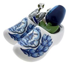 Blauw Snoepcadeau met Klompen en Snoep