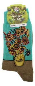 Men's Socks "Vincent Van Gogh - Sunflowers" - 40-46