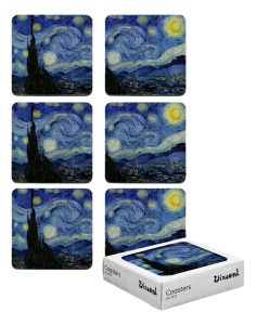 Vincent van Gogh - Starry Night coasters in box