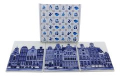 Amsterdam Canal houses Tiles in Gift Box