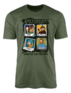Unisex T-Shirt Spirit of the Masters - Amsterdam Olijf