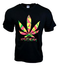 T-Shirt Amsterdam Rasta Weed