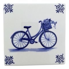 Tile "The Bicycle", 13 cm