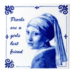 Tile – "Pearls are a girl's best friend"