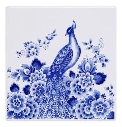 Tile "Peacock", 13 cm