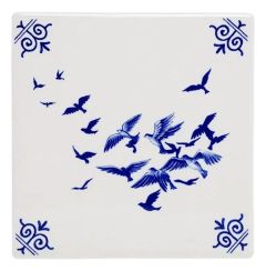 Tile "Birds", 13 cm