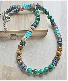 Ketting Tijgeroog met Lava