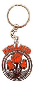 Keychain Orange Tulip Spinner