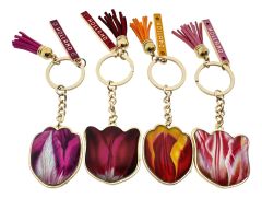 Set Sleutelhanger Pretty Tulips - 4 stuks - Holland
