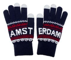 Unisex Gloves John Amsterdam Blue / White / Red