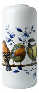 Cylinder Vase Forest Birds